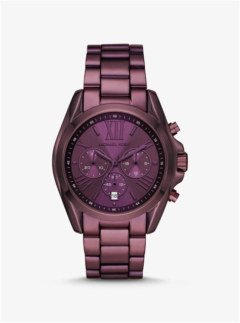 michael kors watch mk6721|Michael Kors Bradshaw Chronograph Quartz Purple Dial Ladies .